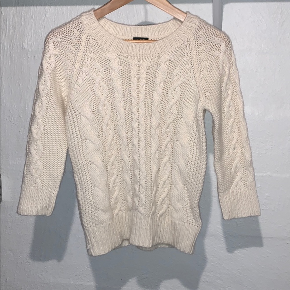 J. Crew Cable knit sweater